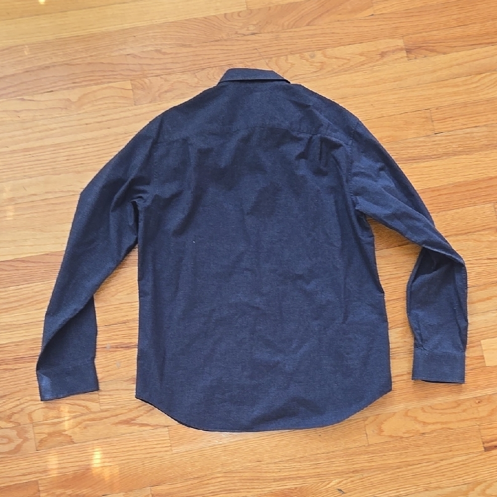 Club Monaco Dark Blue Casual Button-Down Shirt - Picture 4 of 4